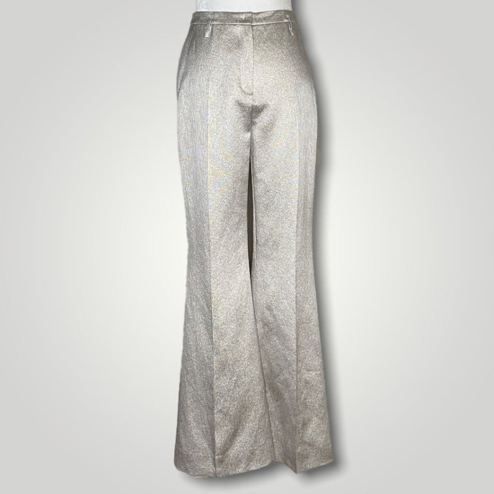 Akris Women Silk Wool Shimmer Pants Size 4